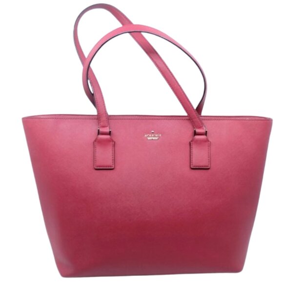 KATE SPADE~Cameron Street Harmony~RED SAFFIANO LEATHER LARGE CARRYALL TOTE BAG - Picture 1 of 6